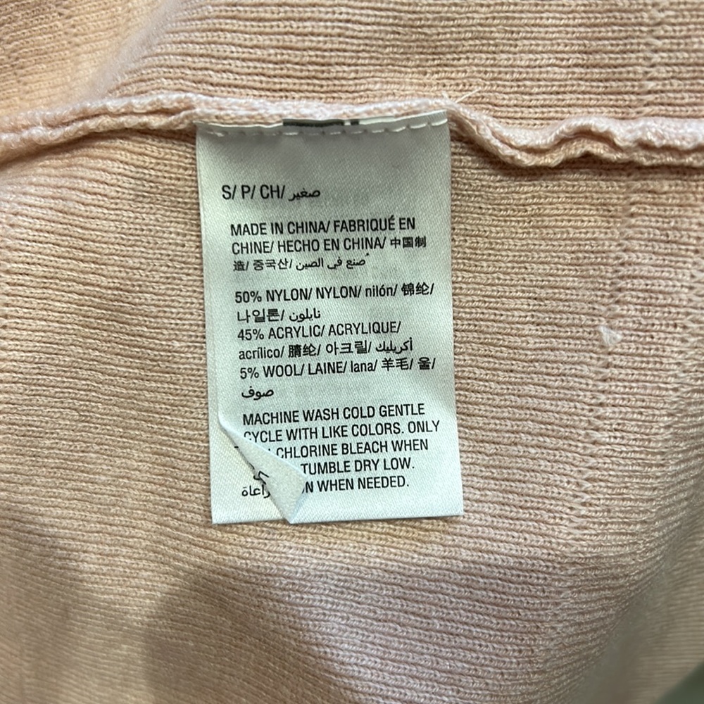 NWT Charter Club light pink cardigan open sweater small - Picture 4 of 8